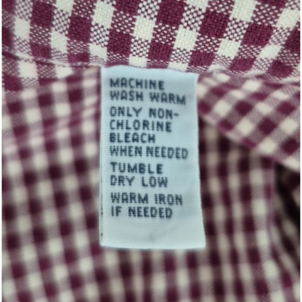 Ralph Lauren Shirt Mens XL Red Gingham Check Custom Fit Long Button Down Sleeve - Picture 5 of 8